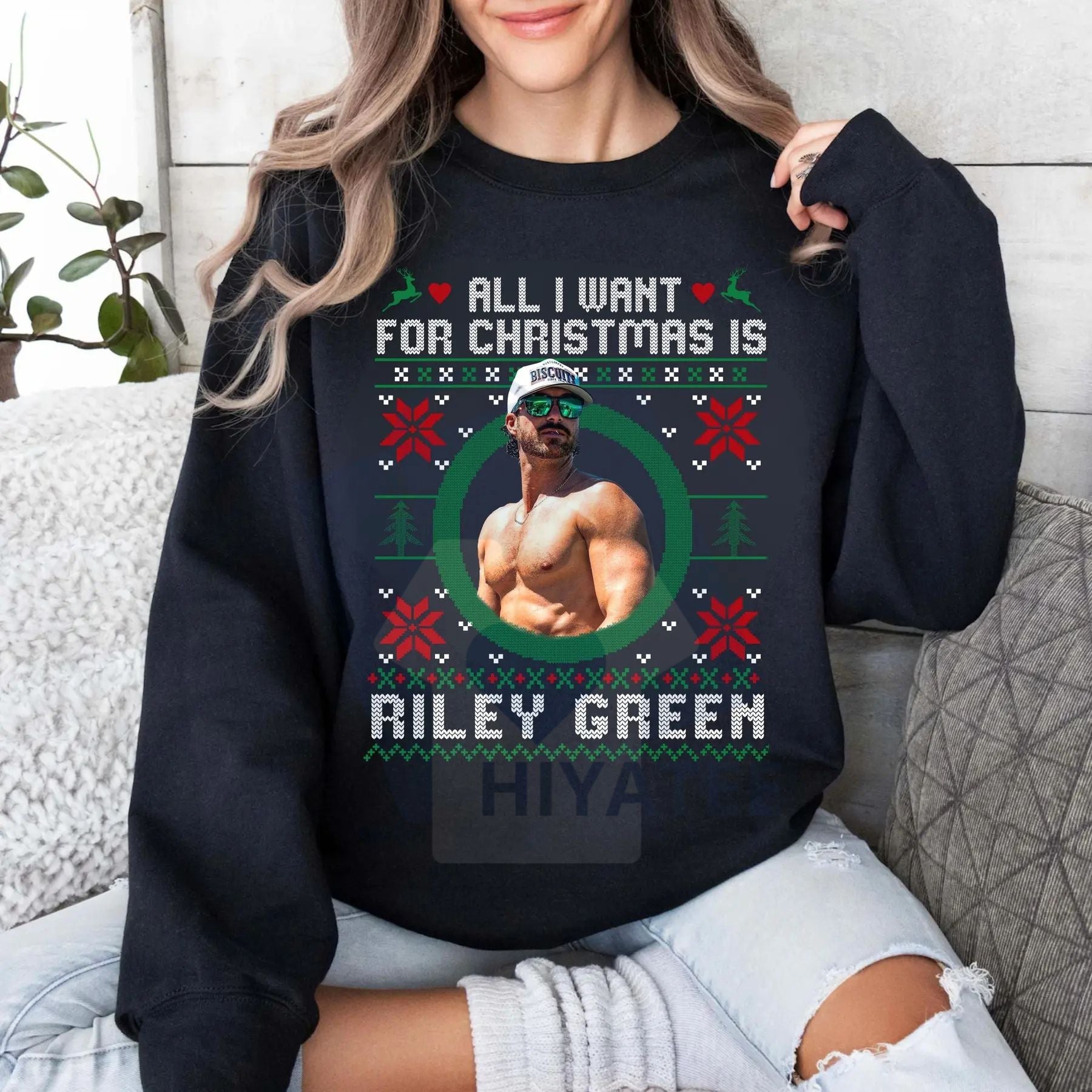 All I Want For Christmas Is Sweatshirt, Retro Country Music Sweatshirt, Vintage Christmas Sweater - Hiyatee