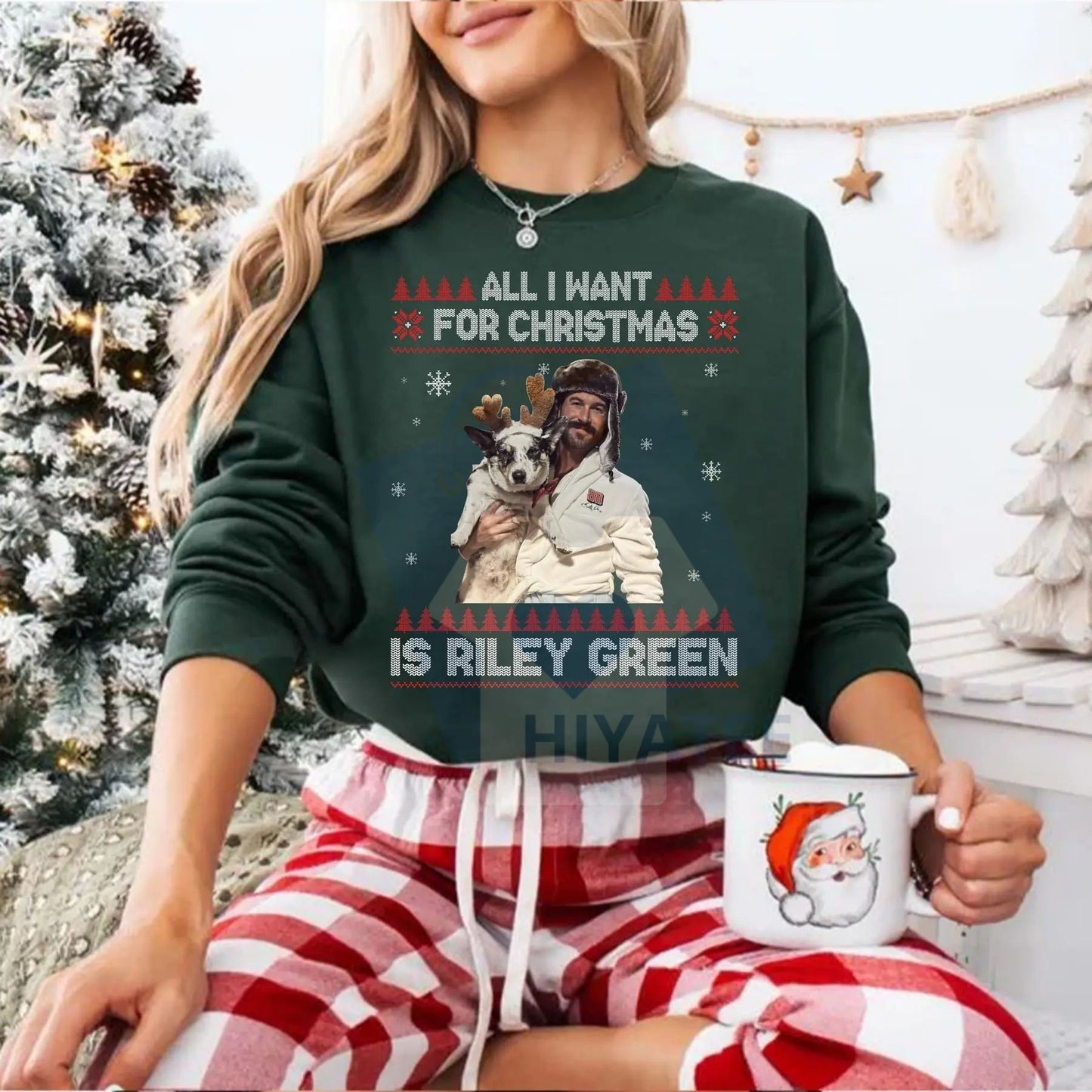 All I Want For Christmas Sweatshirt: Retro Xmas Sweater, Vintage Country Music Graphic Shirt, Unisex Gift For He - Hiyatee