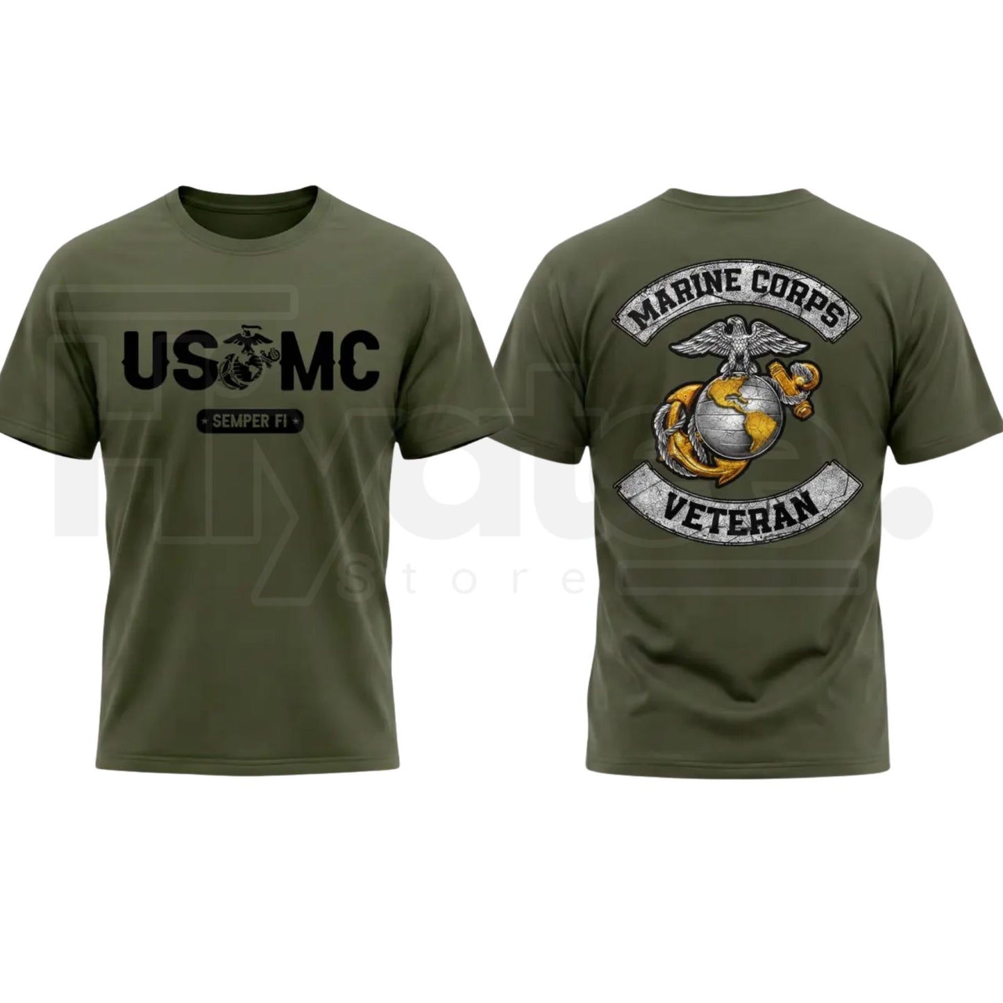 American Veteran Patriotic T-Shirt – Premium Military Tribute Graphic Tee - Hiyatee