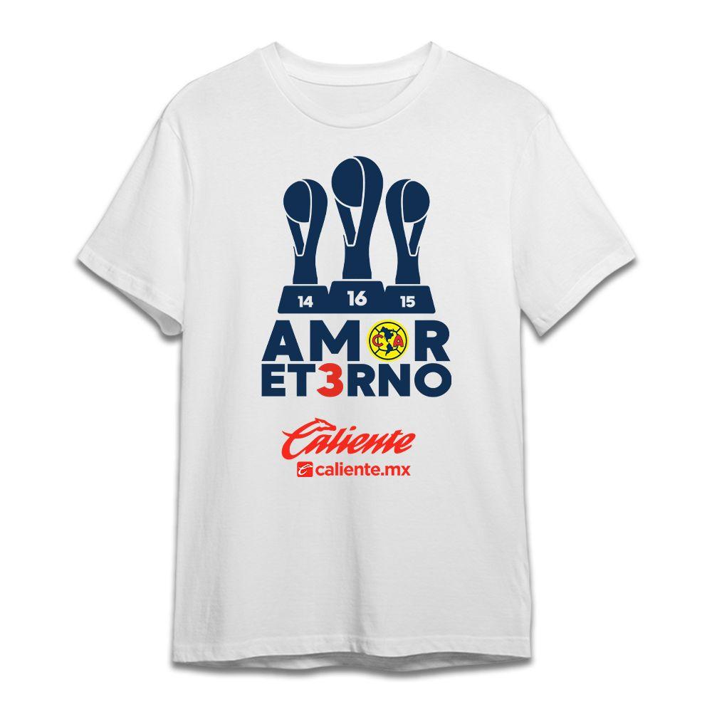 Amor Eterno Tri Campeón Liga Mx 2024 Shirt, Club America Champions T-Shirt SDEAYV Classic Cotton