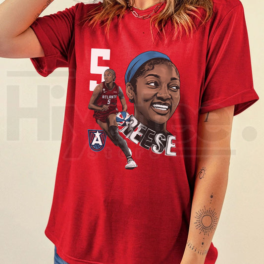 Angel Reese Basketball Graphic T-Shirt – Dual Image Sports Tribute Unisex Tee - Hiyatee