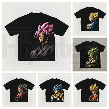 Anime 90s Graphic Tee – Retro Streetwear Oversized T-Shirt for Men - Hiyatee