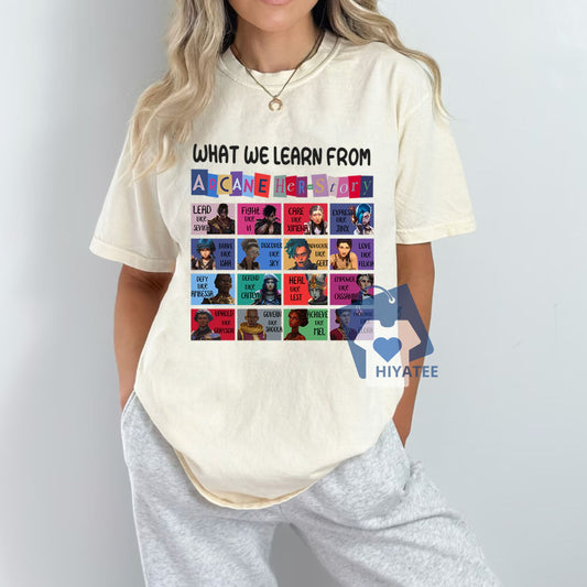 Arcane Herstory Shirt - Jinx, Caitlyn, and Vi Graphic Tee - League of Legends Merch-Hiyatee
