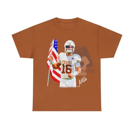 Arch Manning USA T-Shirt – American Football Fan Tee, Patriotic College Sports Apparel - Hiyatee