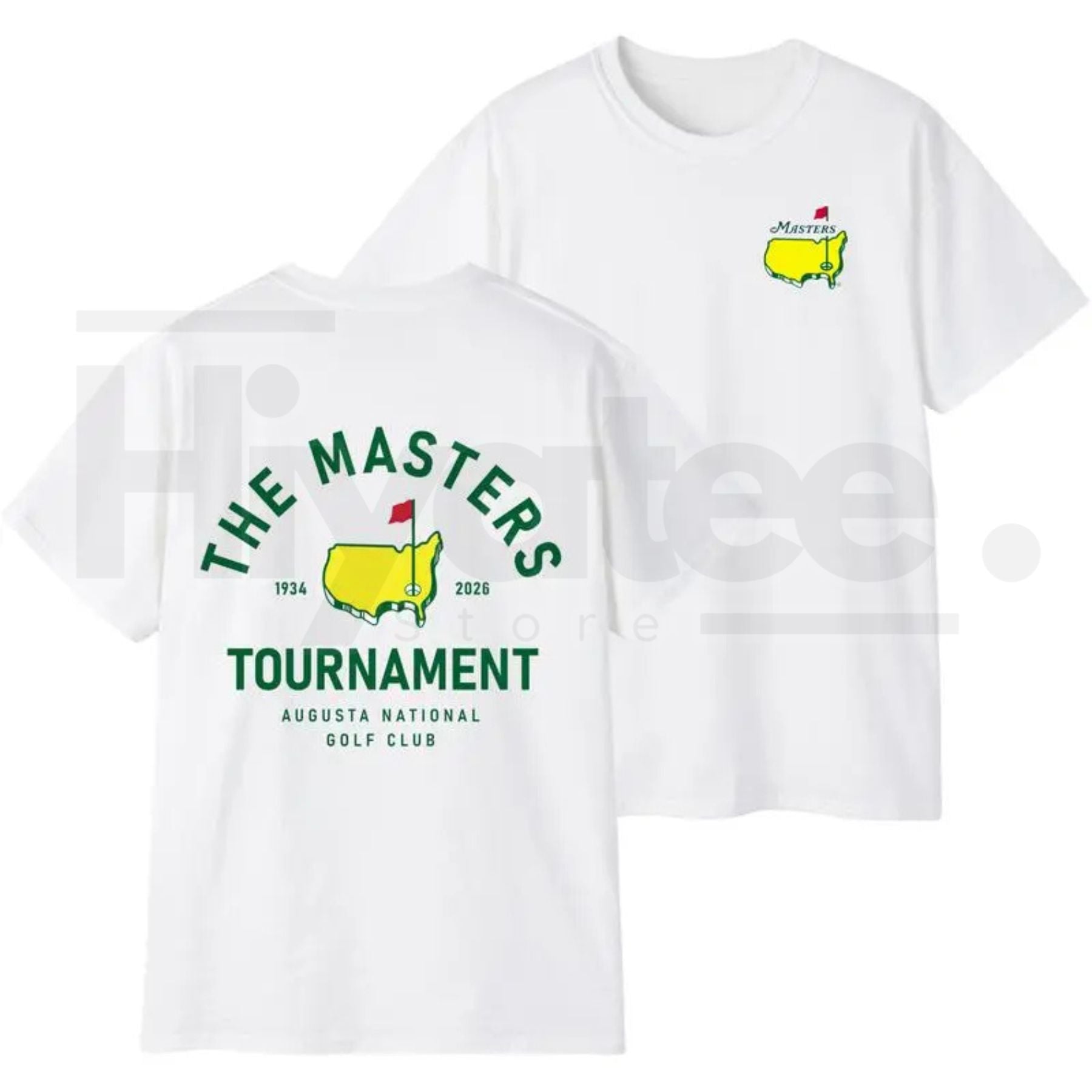 "Augusta 92 Years" 2026 Masters Tournament – National Champions List Golf Top - Hiyatee