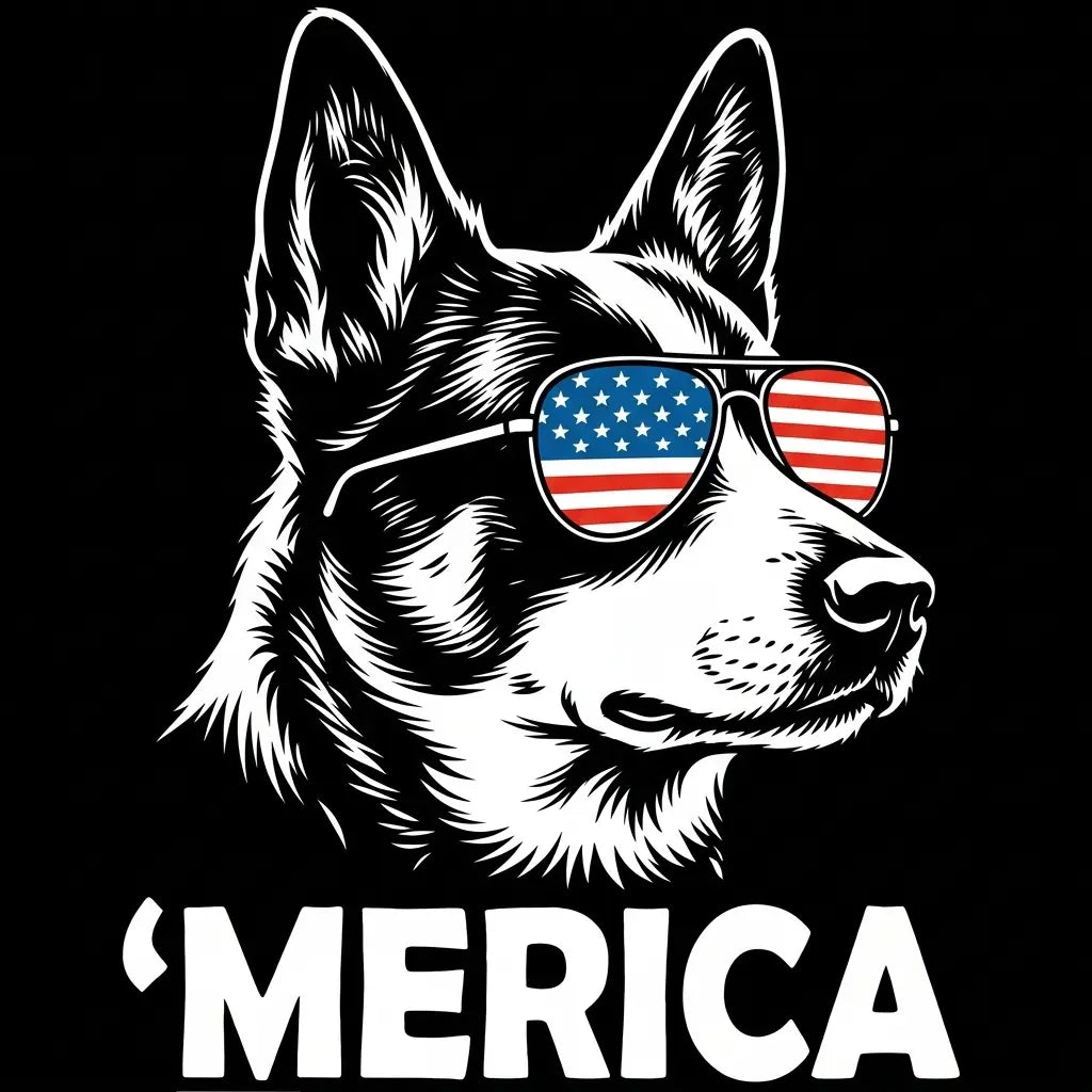 Comfort Colors® Patriotic 50+ Dog Breed Shirt – Funny 4th of July Merica Dog Tee