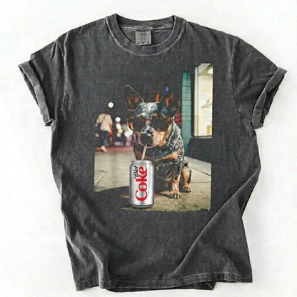 Comfort Colors Dog & Diet Coke Shirt – Funny Custom Dog Breed Tee