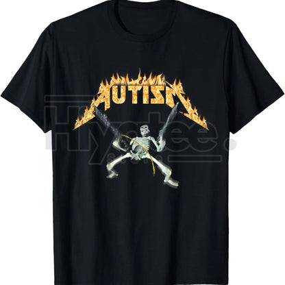 "Autism Skeleton" Funny Meme T-Shirt – 100% Cotton Tee for Men, Women & Kids - Hiyatee