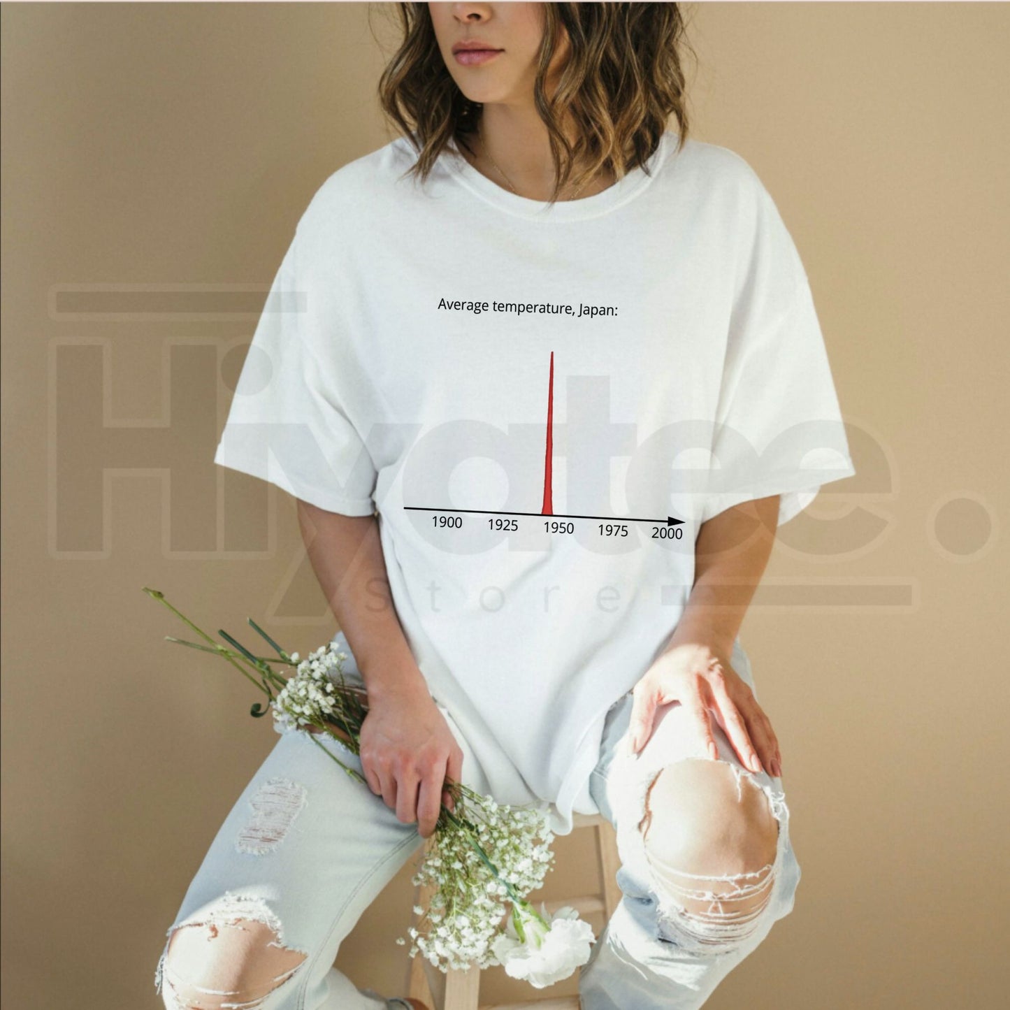 Average Temperature Japan 1945 T-Shirt – Dark Humor History Meme Tee - Hiyatee