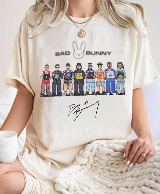 Bad Bunny DTMF Album Merch TShirt, Streetwear Menswear Shirt, Gift For Fan