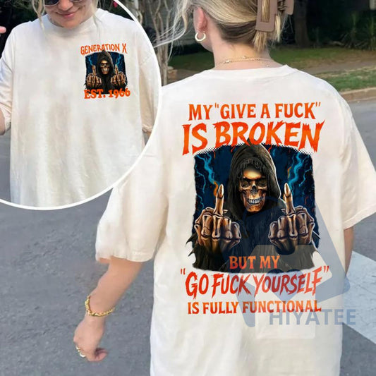 "Badass Generation" Gen X T-Shirt – Custom Year & FAFOT Slogan Tee - Hiyatee.