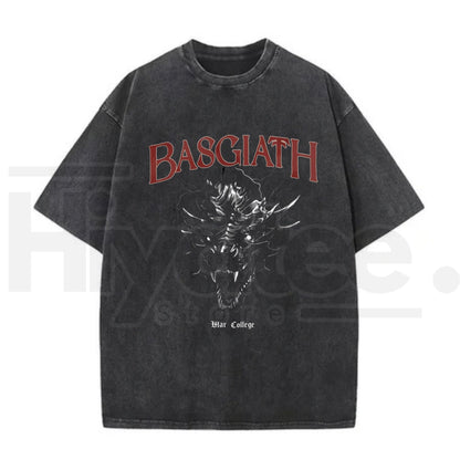 Basgiath War College T-Shirt – Vintage Fourth Wing & Iron Flame Bookish Shirt for Men & Women - Hiyatee
