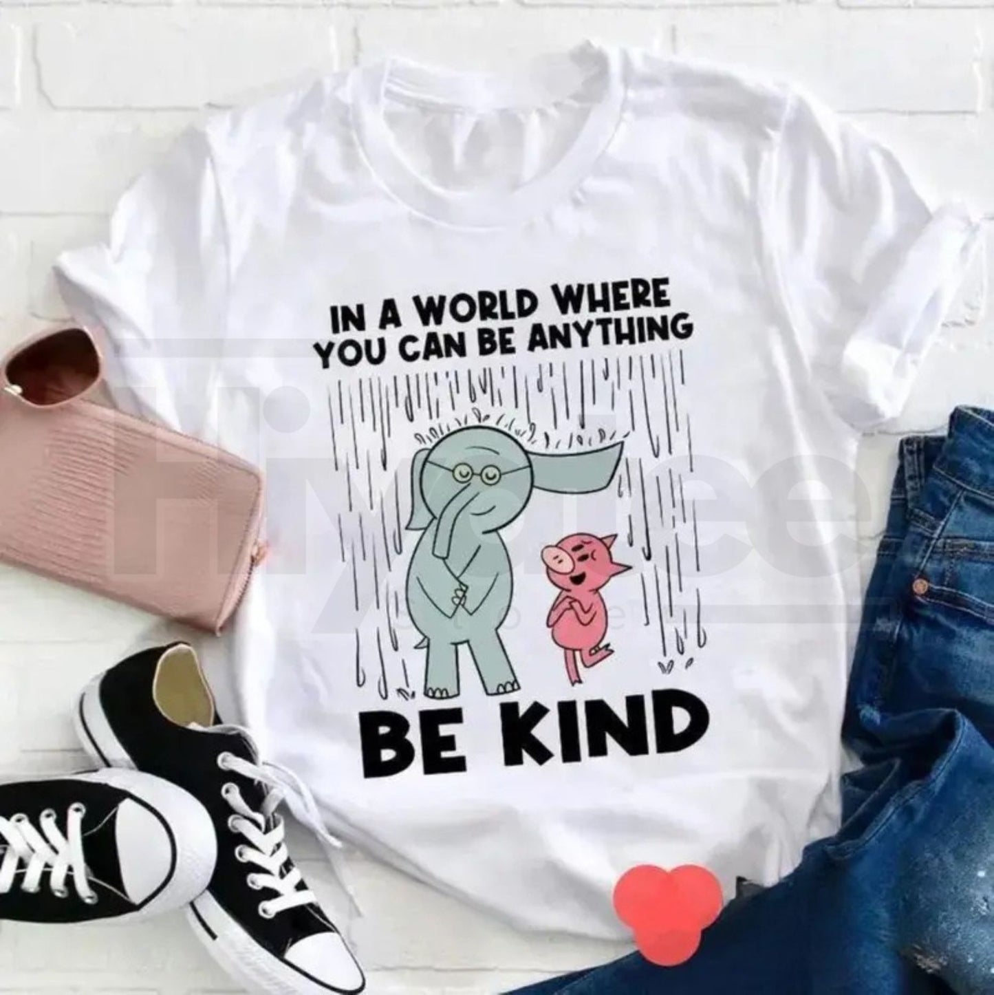 "Be Kind" – Floral Golf Tee for Teachers and Enthusiasts - Hiyatee