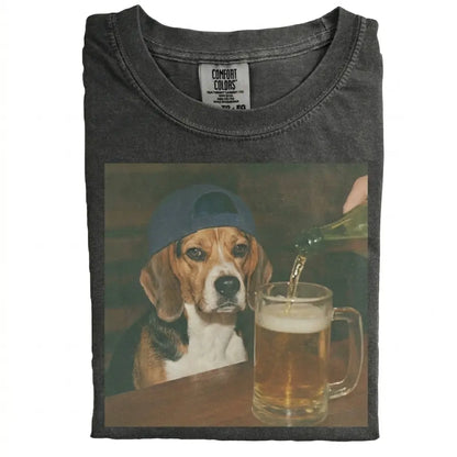 Comfort Colors 50+ Dog Breeds Available Beer Shirt – Vintage 90s Funny Edgy Dog Meme Tee, Unisex Casual Streetwear Gift