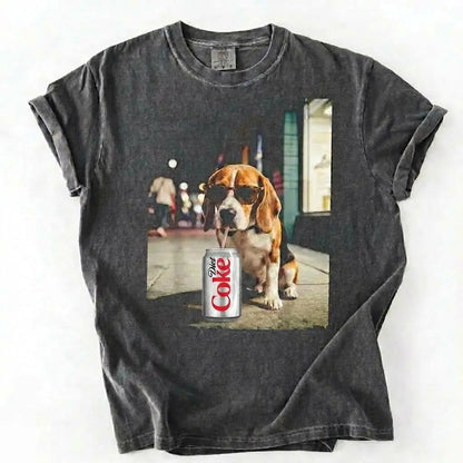 Comfort Colors Dog & Diet Coke Shirt – Funny Custom Dog Breed Tee