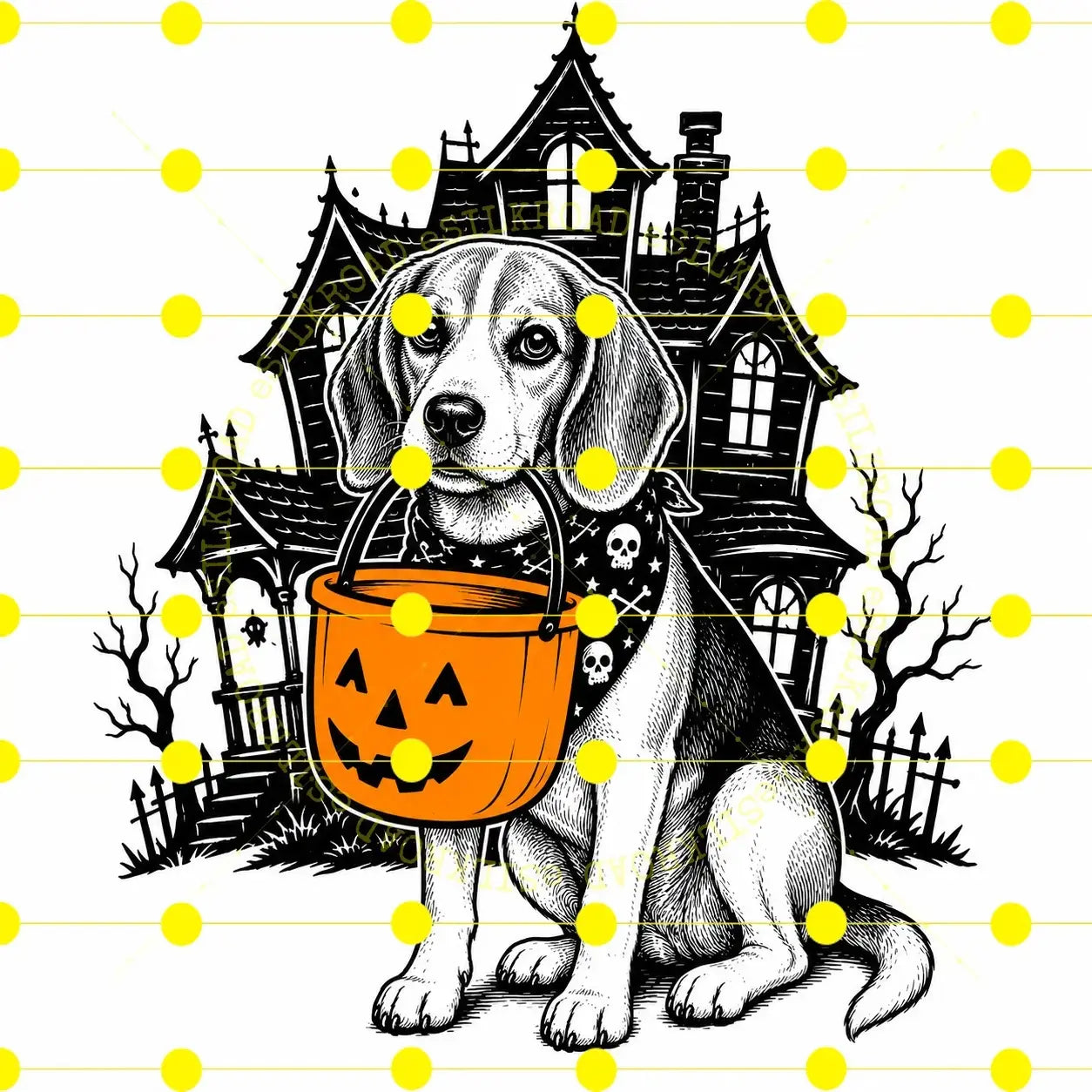 Comfort Colors 50 Dog Breeds Halloween T-Shirt Moss Pumpkin Candy Bucket Tee