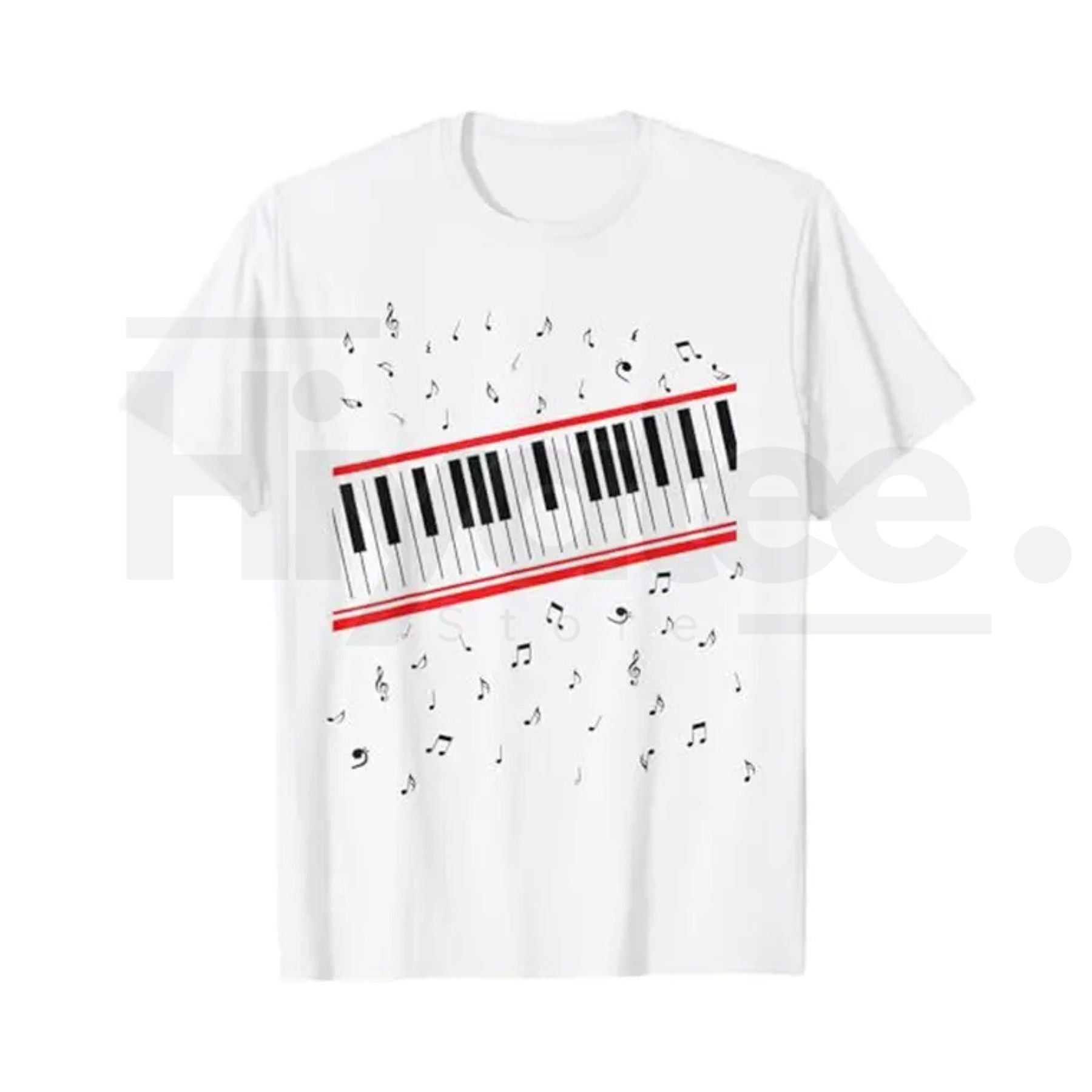 "Beat It" Piano Legend – Michael Jackson Music Notes Graphic Top - Hiyatee