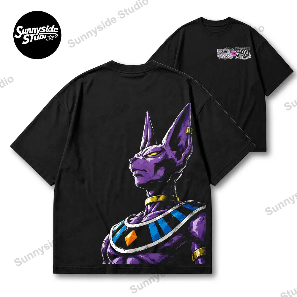 "GAZE" Series Anime 90s Graphic Tee – Retro Anime US Regular Fit Streetwear T-Shirt