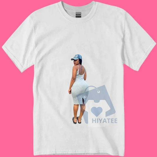 "Bel Ju Bel Anform" T-Shirt – Women's White Graphic Tee, Unique Design - Hiyatee