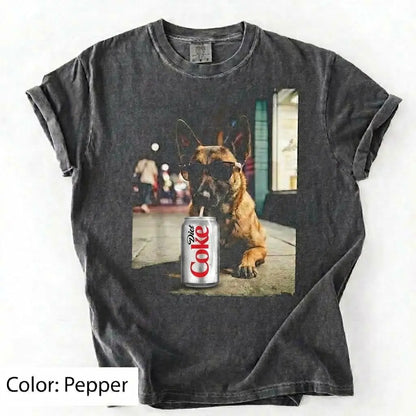 Comfort Colors Dog & Diet Coke Shirt – Funny Custom Dog Breed Tee