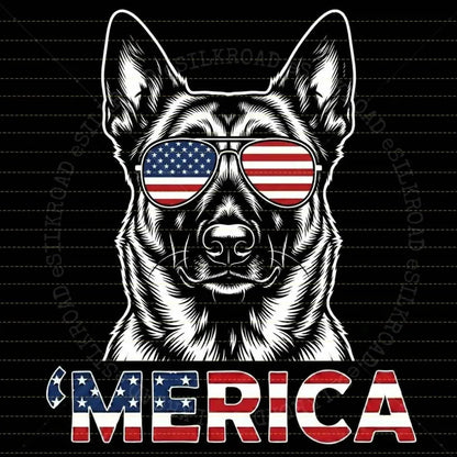 Comfort Colors 50+ Dog 4th of July Navy Shirt – Funny Patriotic Golden Retriever Labrador Graphic Tee, USA Independence Day Gift
