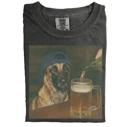 Comfort Colors 50+ Dog Breeds Available Beer Shirt – Vintage 90s Funny Edgy Dog Meme Tee, Unisex Casual Streetwear Gift