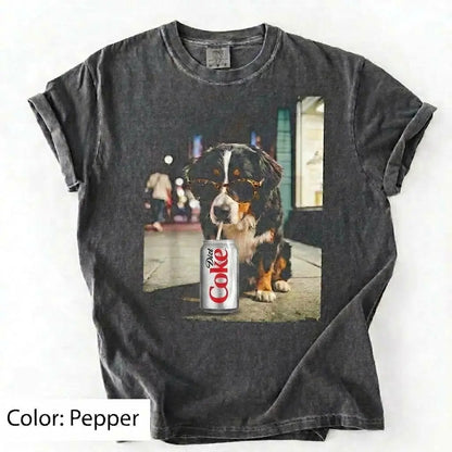 Comfort Colors Dog & Diet Coke Shirt – Funny Custom Dog Breed Tee