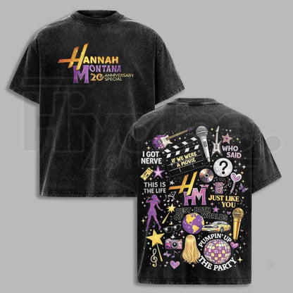 Best of Both Worlds Vintage Washed T-Shirt – 2000s Pop Nostalgia Graphic Tee - Hiyatee