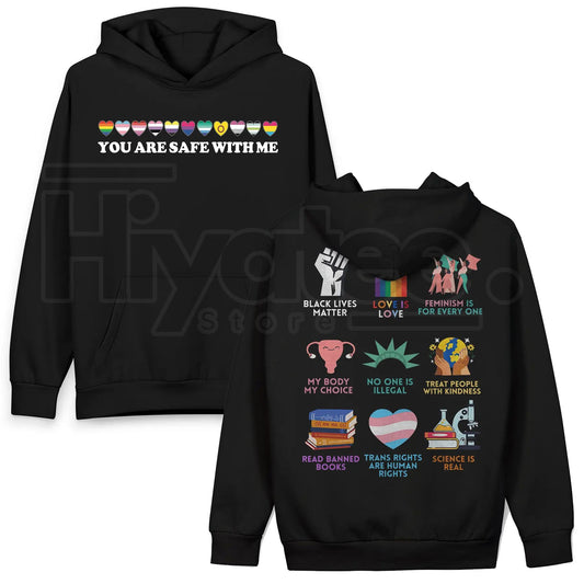 "Big Fan Of Human Rights" – Equality For All Hoodie - Hiyatee