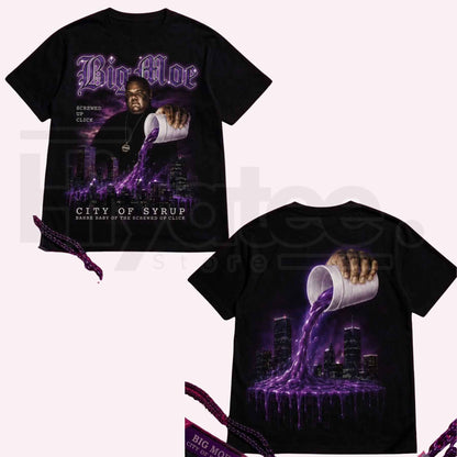 Big Moe Heavy Cotton Unisex Graphic T-Shirt – Houston Texas Screwed Up Click DJ Screw Tee - Hiyatee