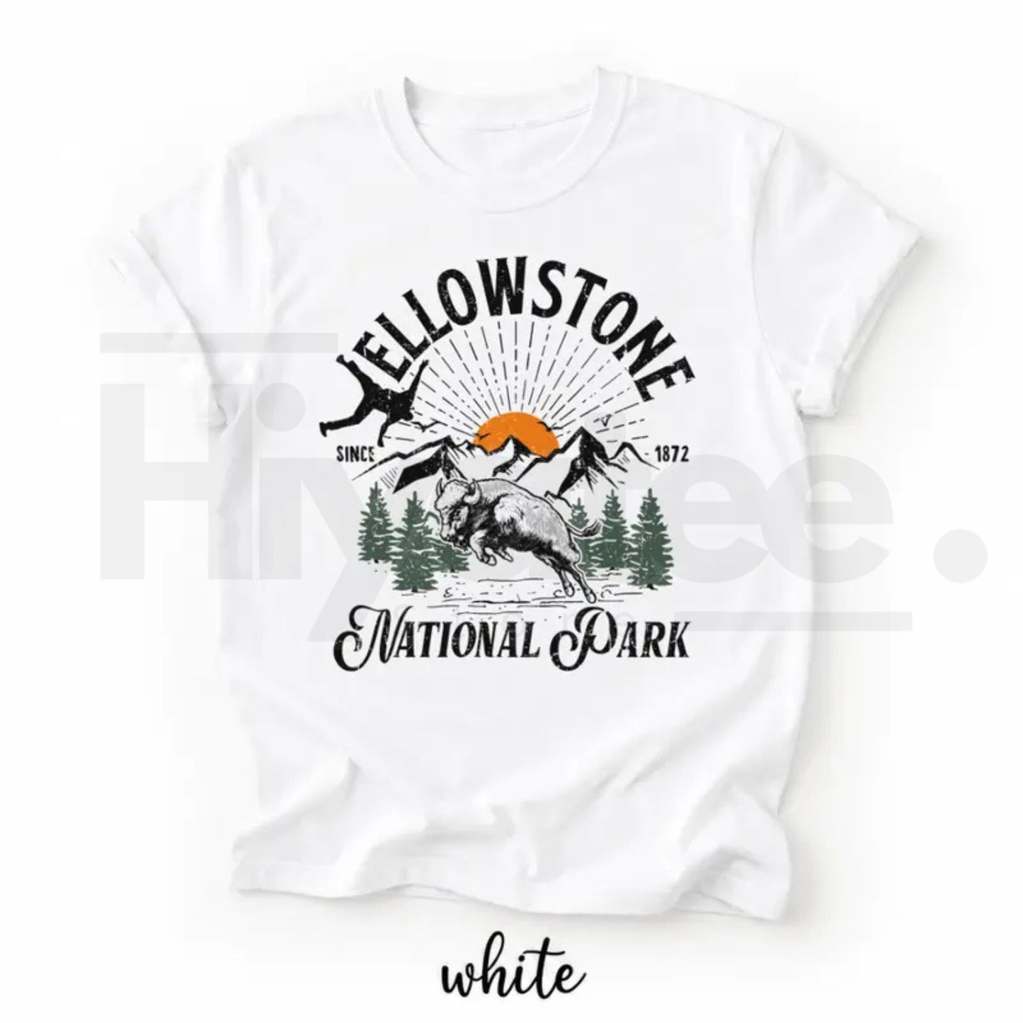 Bison Yellowstone National Park Shirt – Family Trip Matching Camp Tee - Hiyatee
