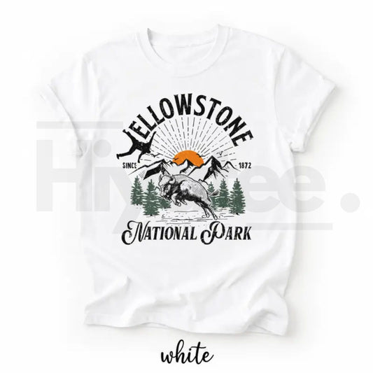 Bison Yellowstone National Park Shirt – Family Trip Matching Camp Tee - Hiyatee