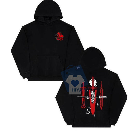 Black Clover 5 Hoodie – 2-Sided Anime Hoodie for Fans, Unisex Cotton Pullover-Hiyatee