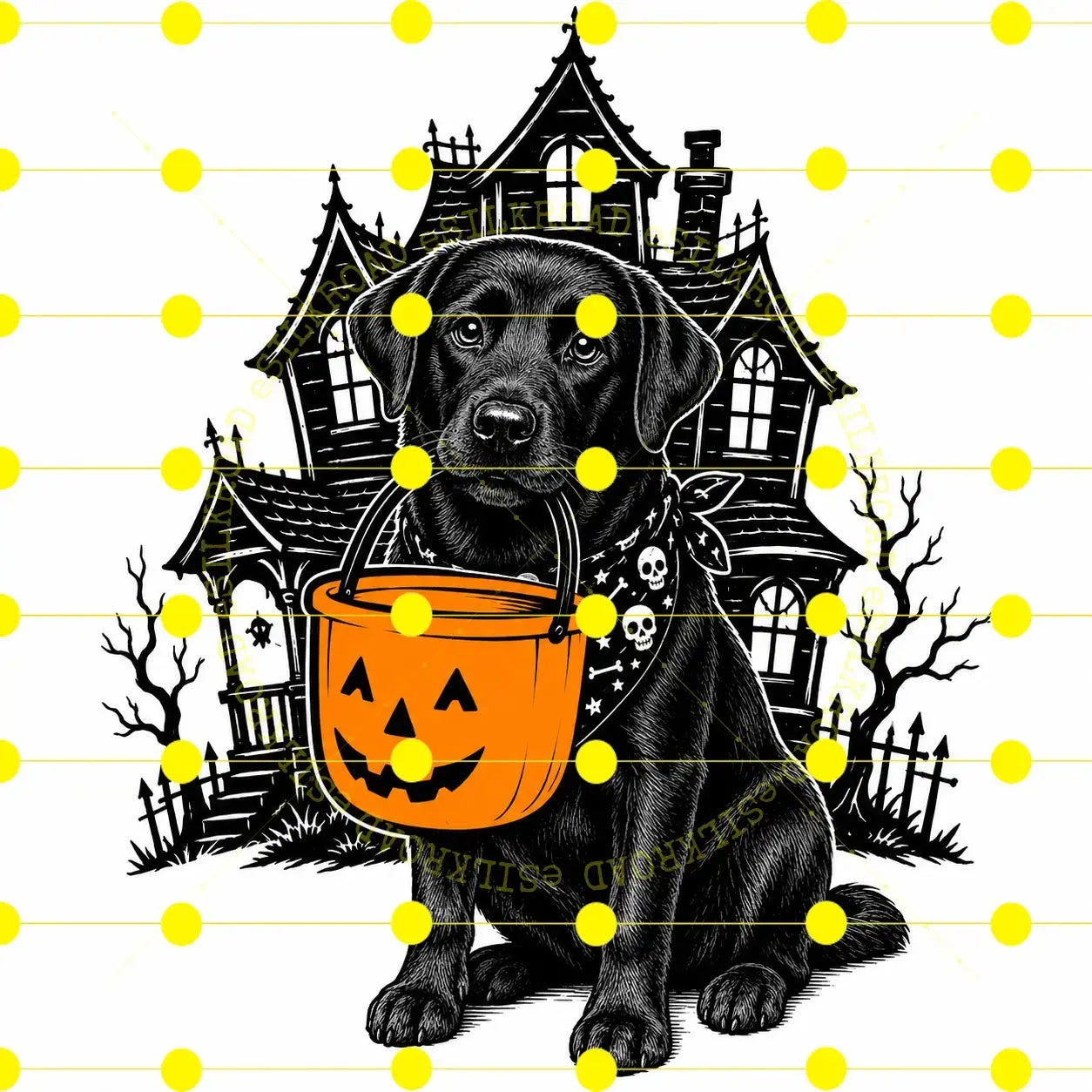 Comfort Colors 50 Dog Breeds Halloween T-Shirt Moss Pumpkin Candy Bucket Tee