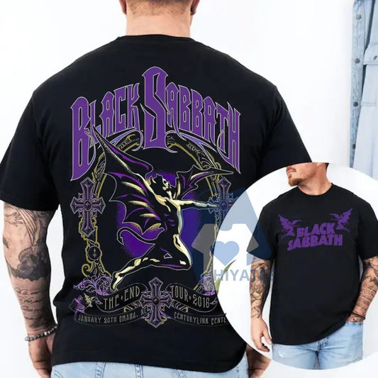 Black Sabbath The End Tour Shirt – Vintage Heavy Metal Gildan Tee, 100% Airlume Cotton-Hiyatee