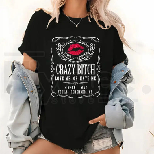 "Bold Statement" Women’s Casual Cotton – Humorous Short-Sleeve Graphic - Hiyatee