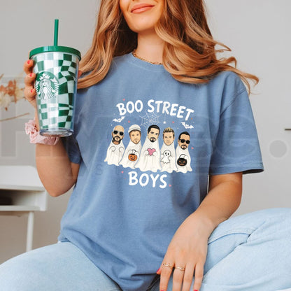 Boo Street Boys Halloween Shirt – 90s Boy Band Concert Tee - Hiyatee