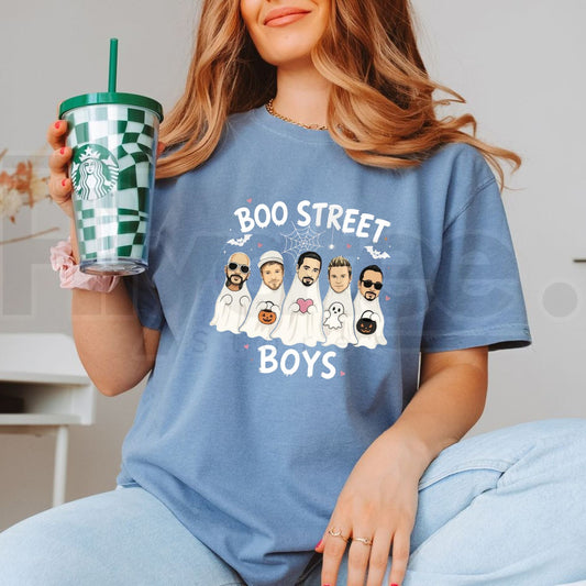 Boo Street Boys Halloween Shirt – 90s Boy Band Concert Tee - Hiyatee