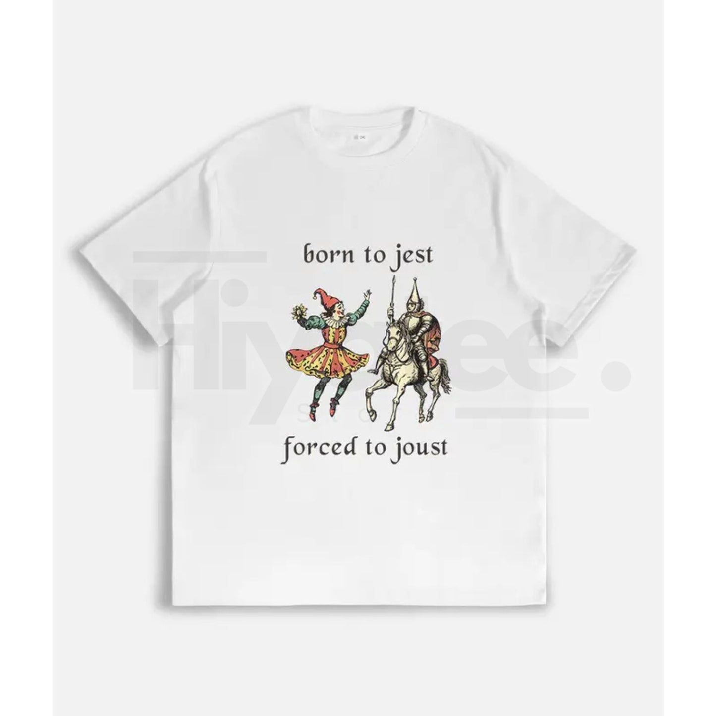 "Born to Jest Forced to Joust" Shirt – Funny Medieval Meme Tee | Gamer Gaming Fantasy - Hiyatee