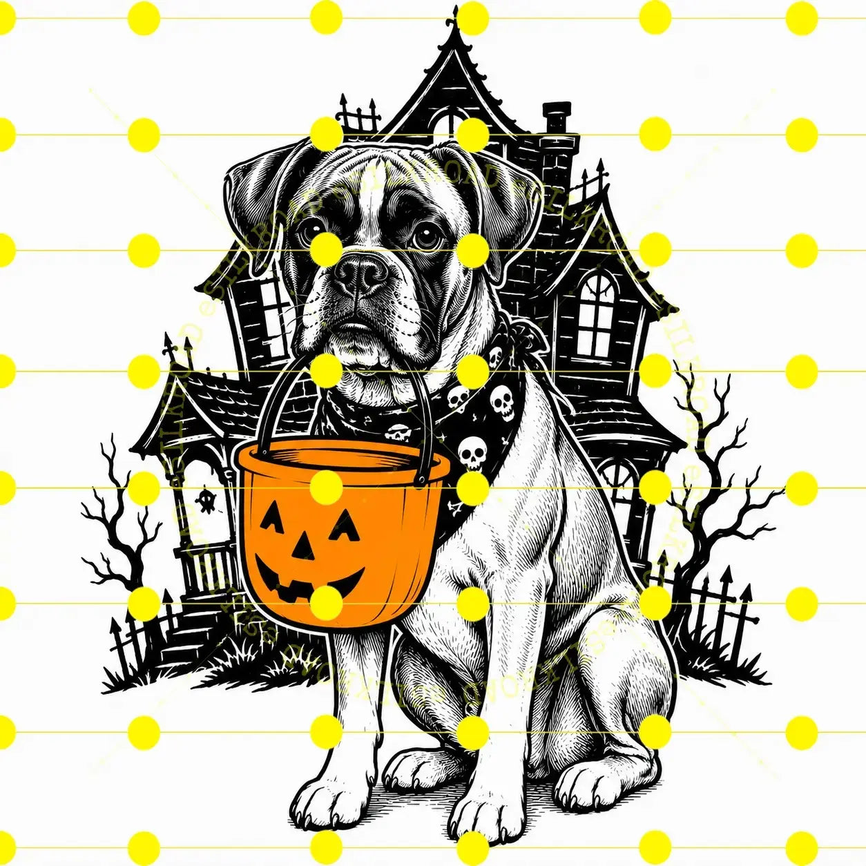Comfort Colors 50 Dog Breeds Halloween T-Shirt Moss Pumpkin Candy Bucket Tee
