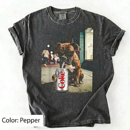 Comfort Colors Dog & Diet Coke Shirt – Funny Custom Dog Breed Tee