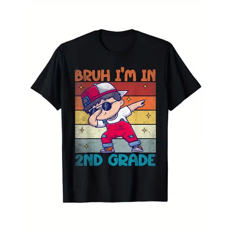 Boys' 2nd Grade T-Shirt – "Bro, I'm in Second Grade Now" Back to School Kid Tee-Hiyatee