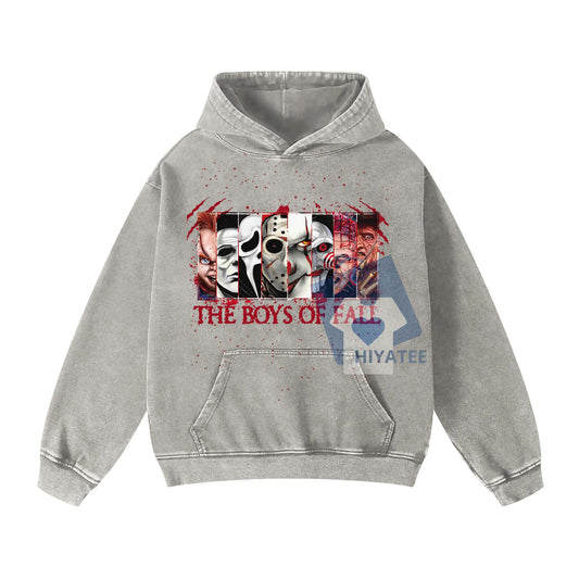  Boys of Fall Washed Hoodie – Cozy Tribute to Football & Brotherhood-Hiyatee