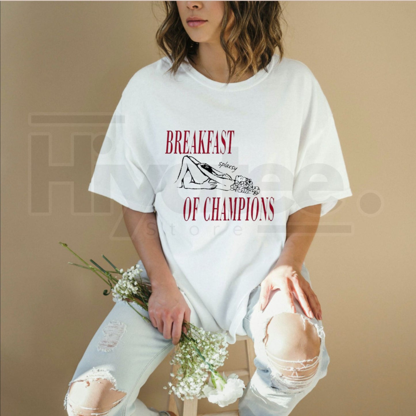 Breakfast Of Champions T-Shirt – Funny Sarcastic Retro Graphic Tee, Vintage Style Beer and Coffee Humor Unisex Premium Cotton Top - Hiyatee