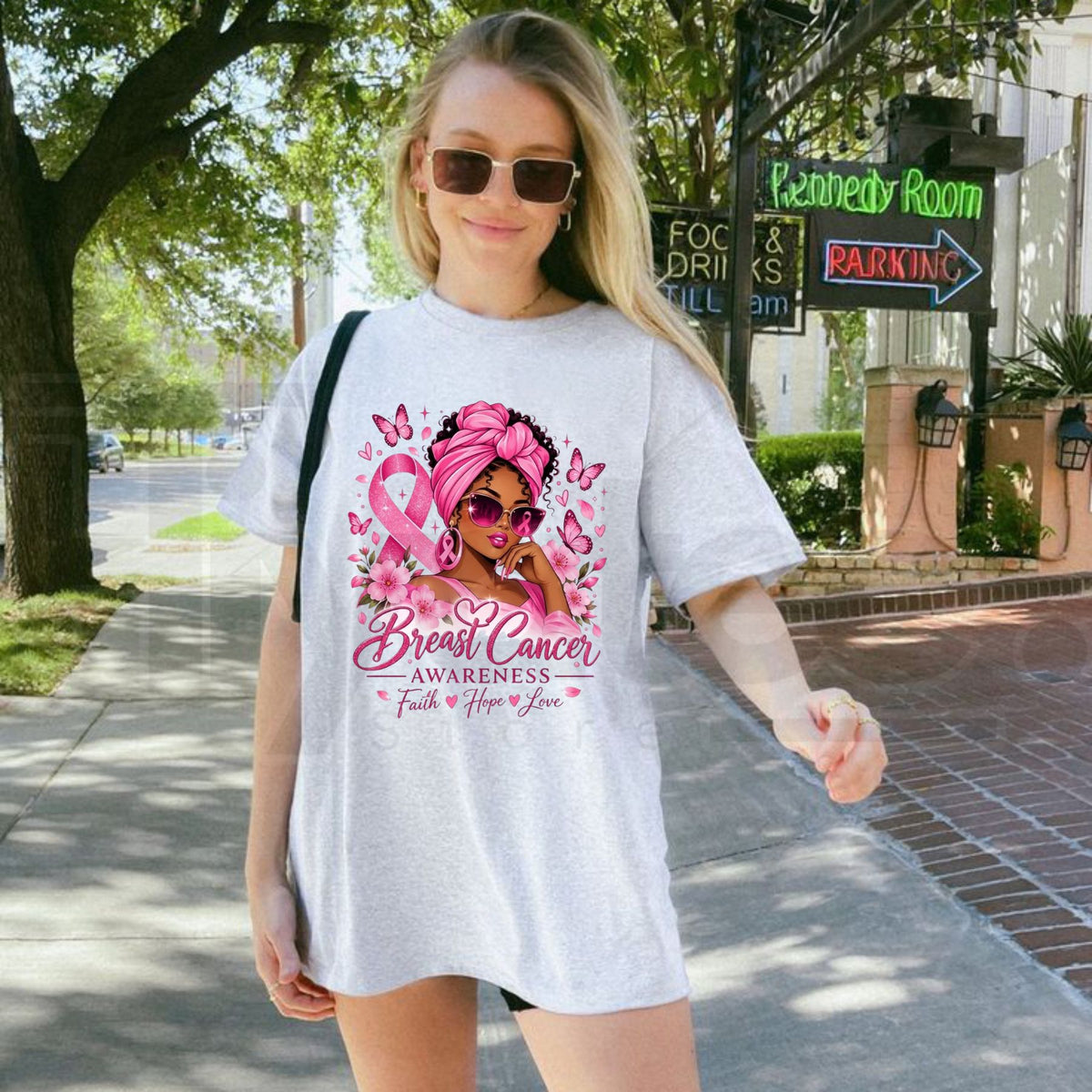 Breast Cancer Survivor Boxing Angel T-Shirt – Pink Ribbon Tee - Hiyatee