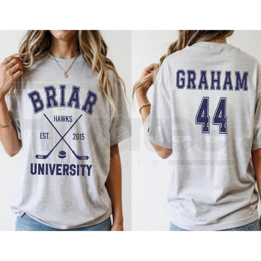 Briar U Hockey T-Shirt – Off-Campus Romance Book Club Graphic Tee - Hiyatee
