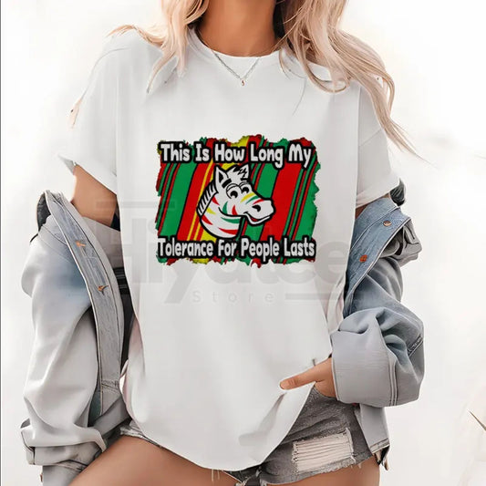 Bringing Humor to Your Wardrobe: Unisex "Tolerance" Tee – Printed in the USA - Hiyatee