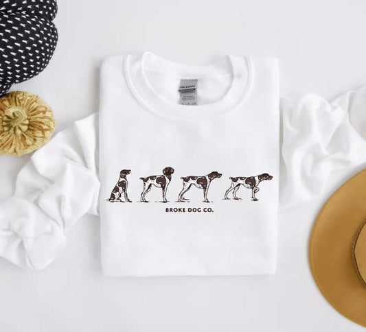 Broke Dog Unisex Sweatshirt – Cozy, Funny, and Perfect for Dog Lovers!-Hiyatee