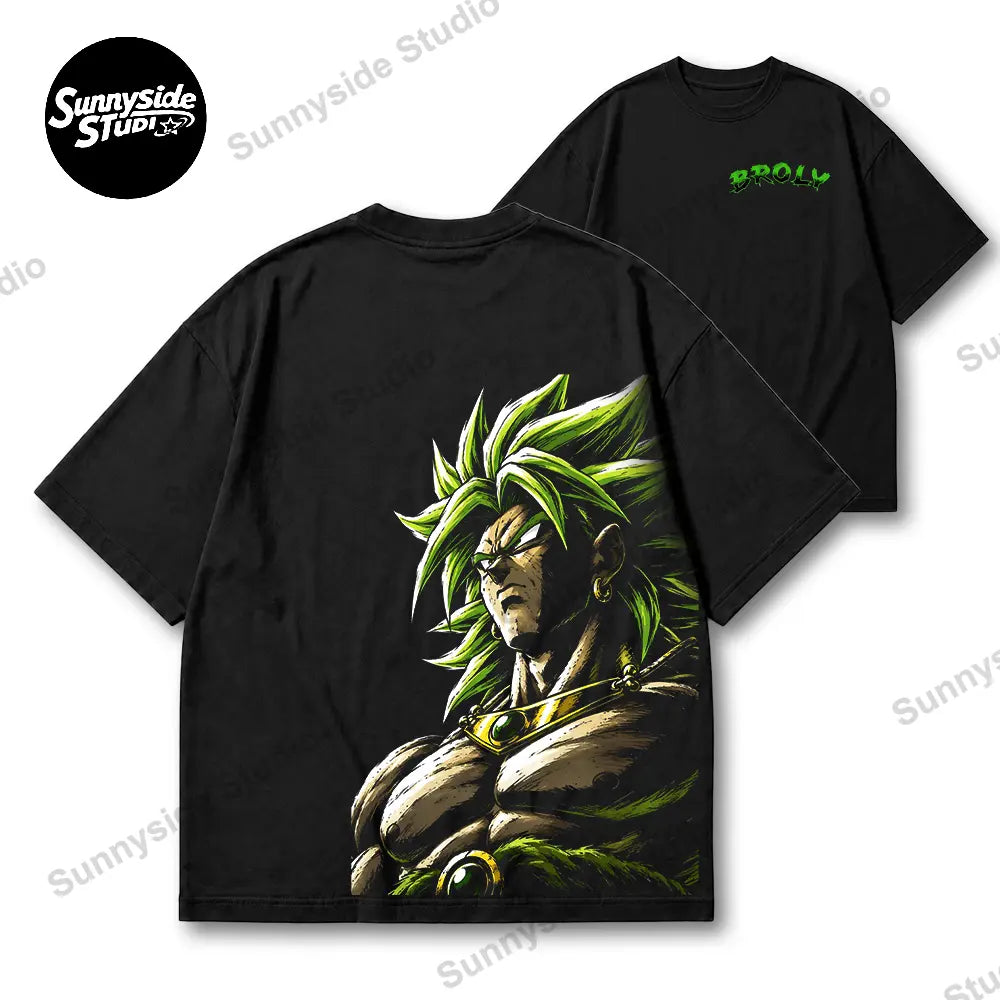 "GAZE" Series Anime 90s Graphic Tee – Retro Anime US Regular Fit Streetwear T-Shirt