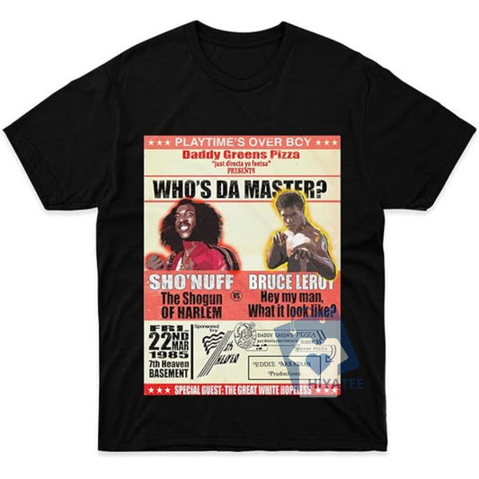 Bruce Leroy Black Graphic Shirt – Bestselling Retro Cotton Tee for Men & Boys-Hiyatee